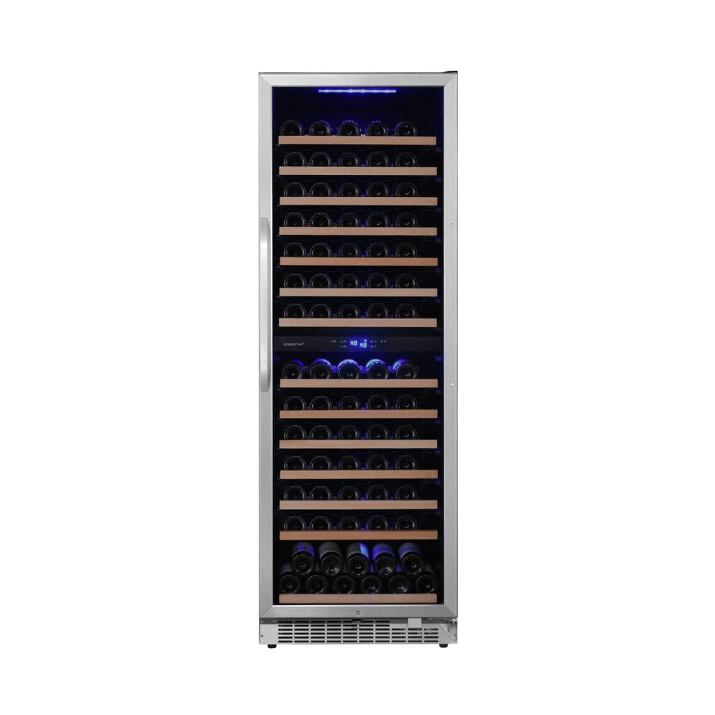Edgestar 24-Inch 141 Bottle Capacity Freestanding Dual Zone Wine Cooler With Interior Lighting [CWR1552DZ] (SAK49245)